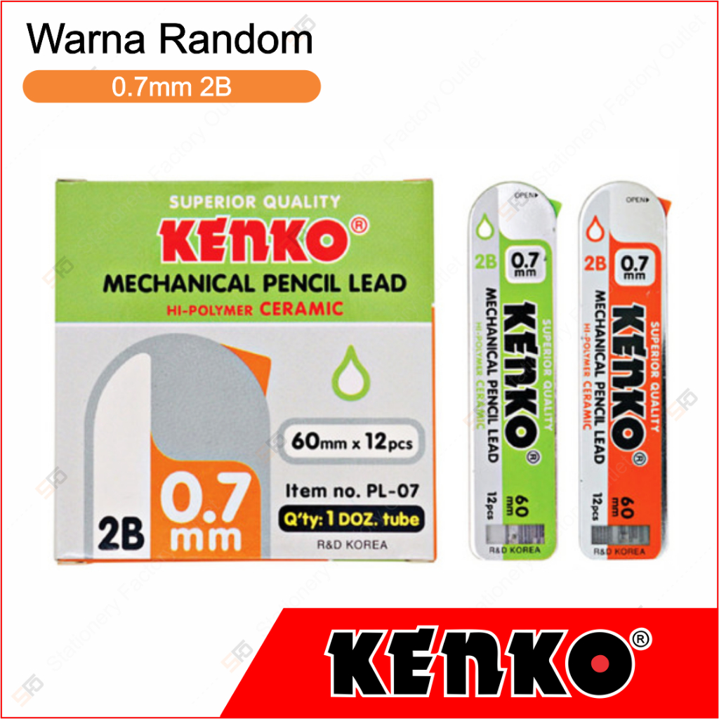 

Isi Pensil Mekanik Kenko 0.7mm 2B - SFO Semarang Official