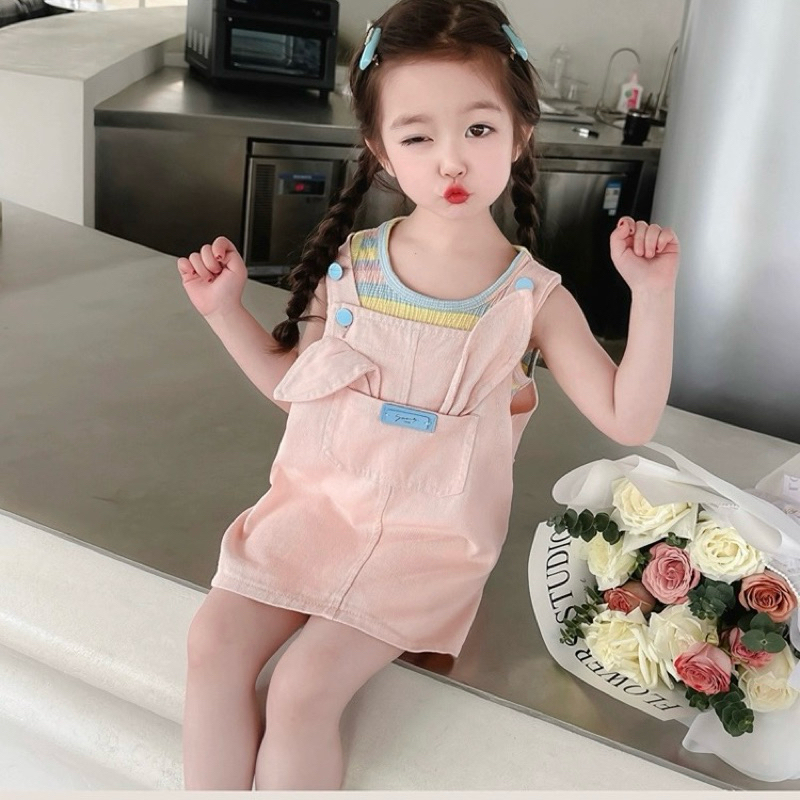 Colorful Bunny Overall/ Overall Anak Perempuan/ Baju Anak Perempuan/ Dress Anak Perempuan