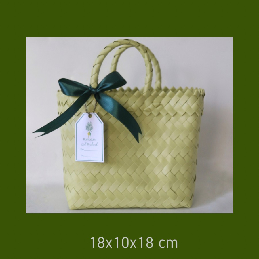 

Tas Anyaman Plastik+Pita/Tas Hampers/Tas Souvenir/Goodiebag/LT1-A