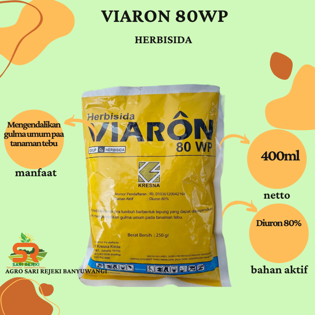 VIARON 80WP 250gram HERBISIDA