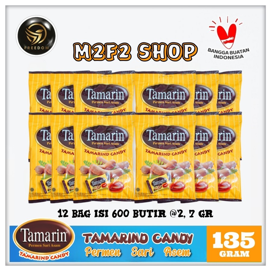 

Tamarind Candy | Permen Rasa Sari Asam | Asem Pouch - 135 gr (Kemasan 12 Pouch)