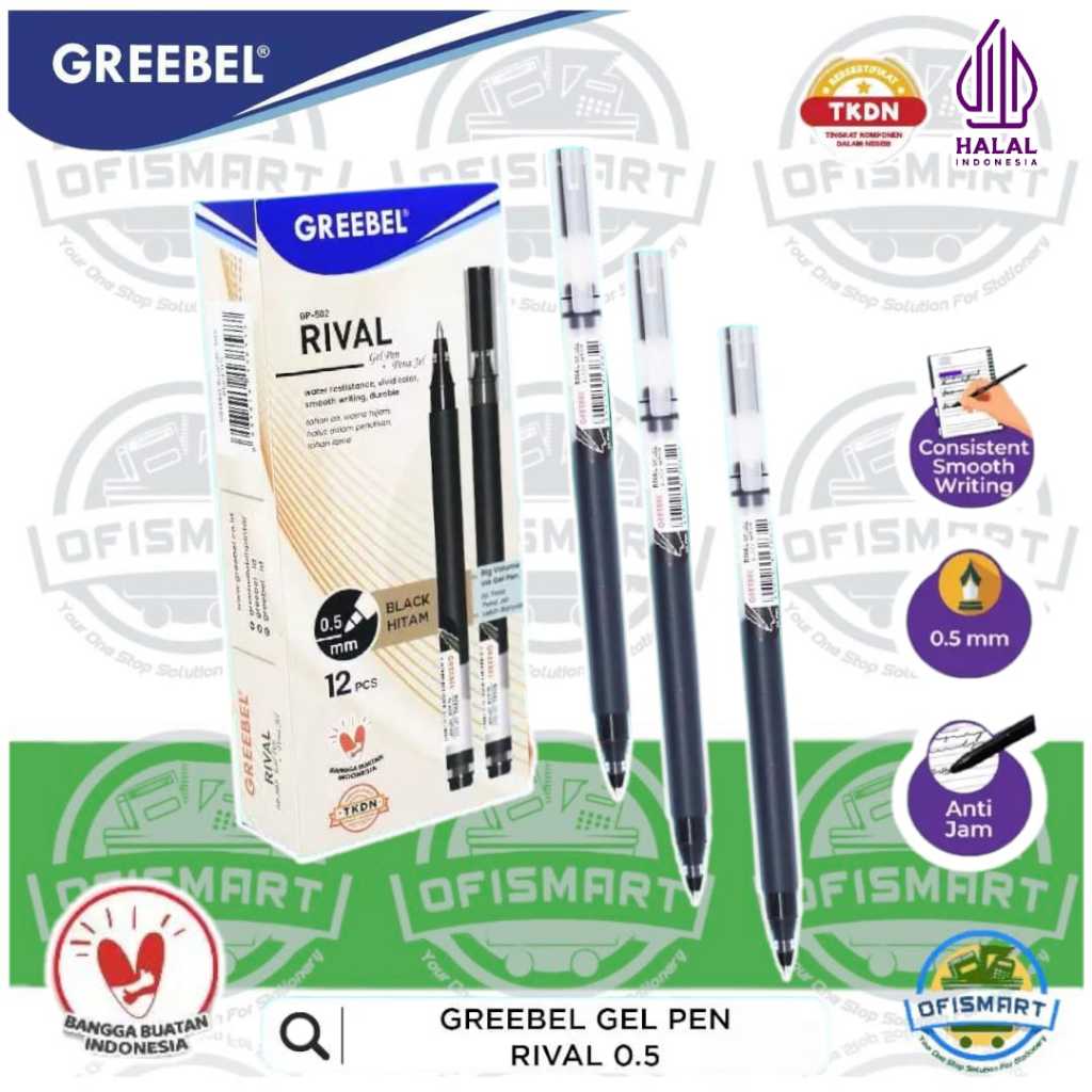 

Greebel Gel Pen GP-502 Rival 0,5mm | @1Ktk=12PCs
