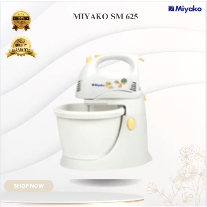 MIYAKO STAND MIXER SM 625 STAND MIXER MIYAKO/SM625/SM-625/MIXER + MANGKUK ADONAN KUE TERMURAH ORI