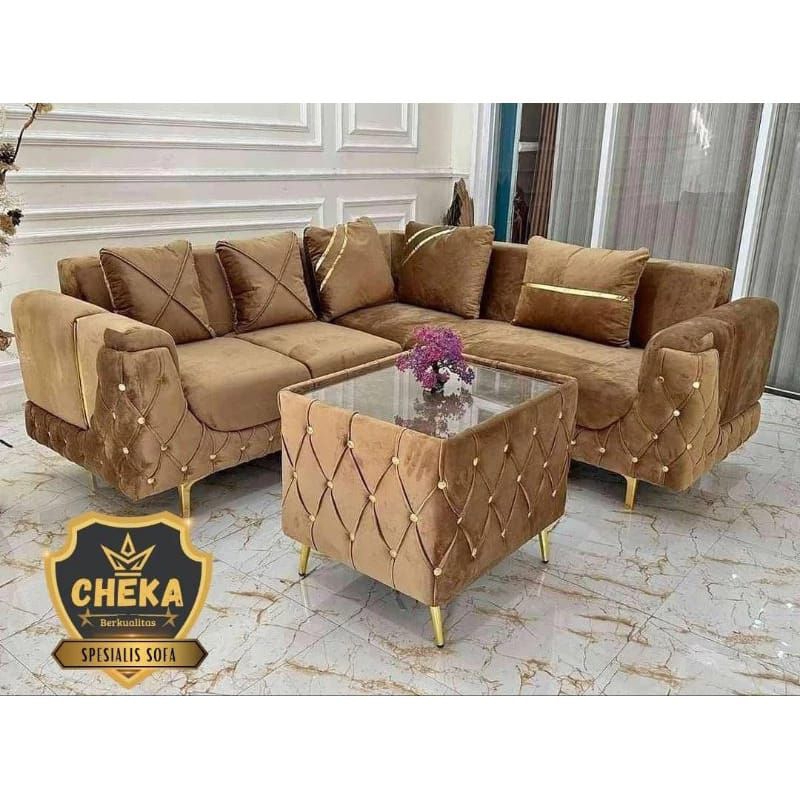 SOFA MEWAH RUANG TAMU SOFA BED ELEGAN SOFA DUDUK MINIMALIS SOFA ORI.KURSI TAMU SOFA TAMU KURSI PREMI