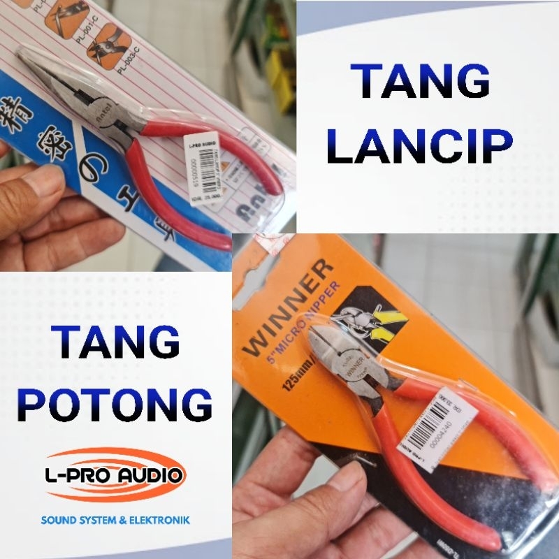 Tang lancip dan tang potong kecil