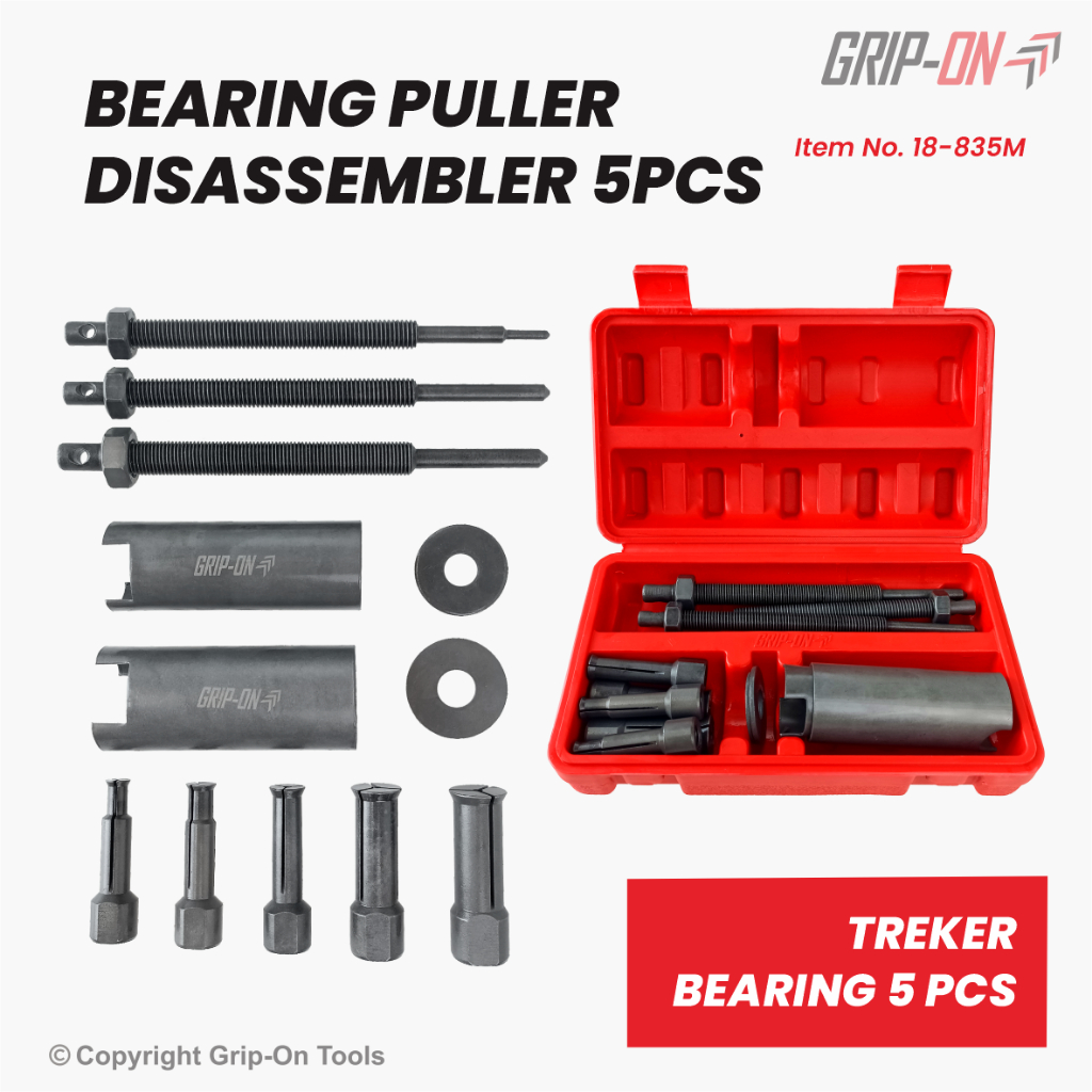 Grip-On Bearing Disassembler 5Pcs box PVC / Treker Cabut Lepas Bearing / Treker Bearing Separator 5 