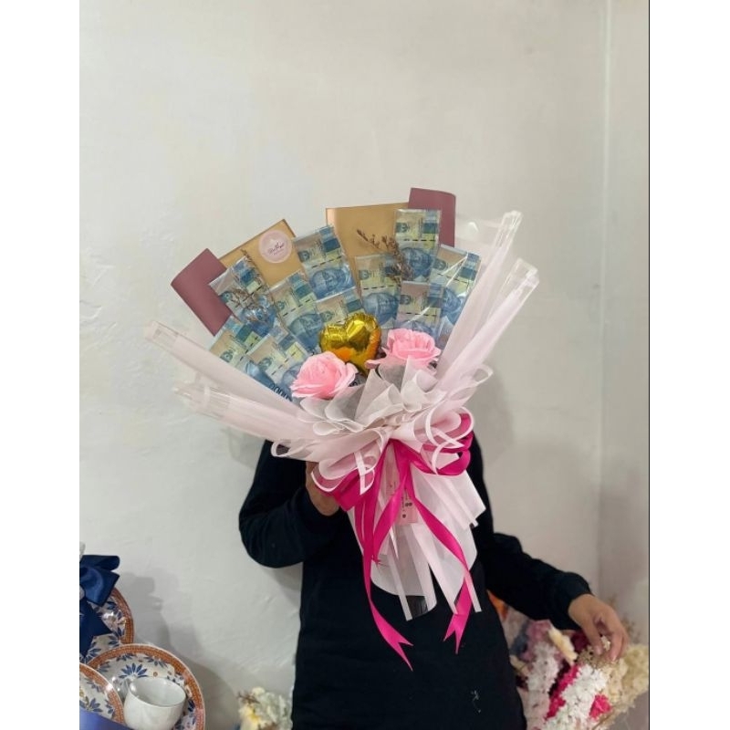 Buket Uang 50rb 10 Lembar / Money Bouquet Vancyy Florist / Bujet Uang Ready Batam