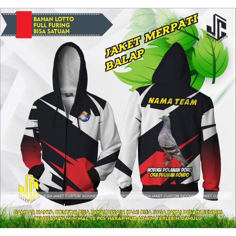 jaket merpati balap