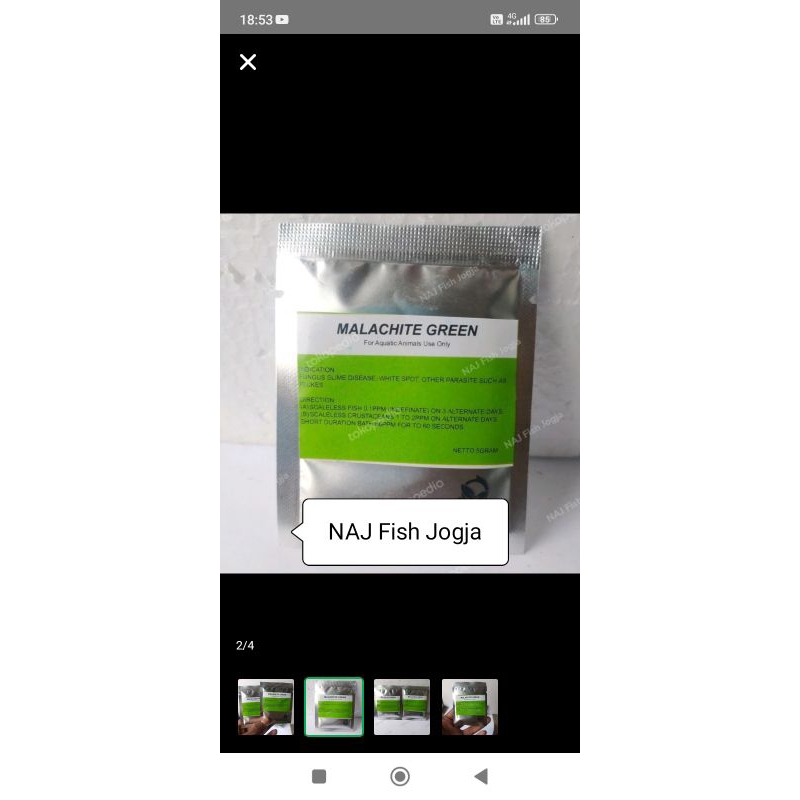 Malachite Green Obat Untuk Infeksi Jamur Cacing Parasit Ikan Terbukti