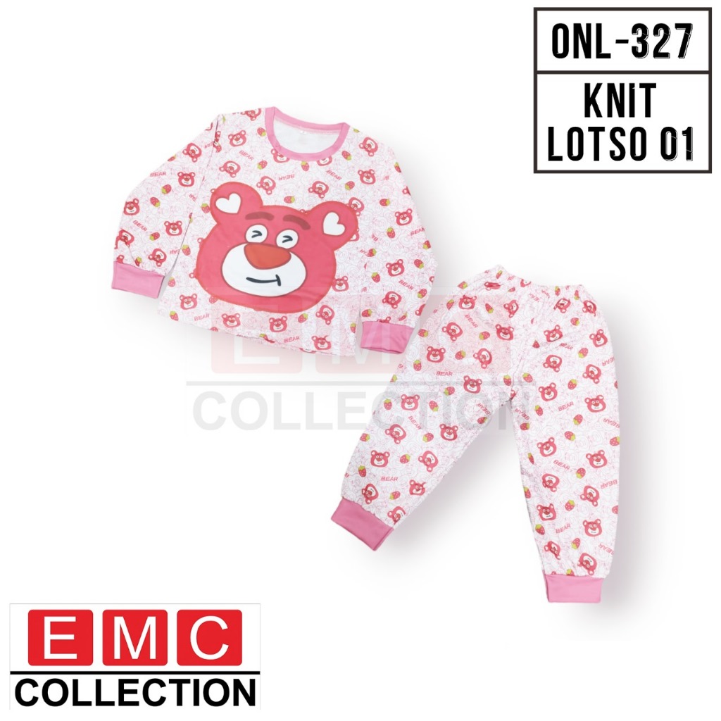 EMC SETELAN PIYAMA ANAK PEREMPUAN SETELAN LOTSO SETELAN PANJANG BAJU TIDUR ANAK 327