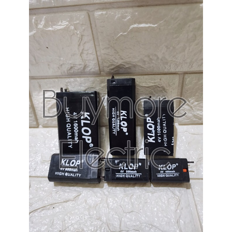 Accu Kering Aki Kering 4 Volt KLOP Baterai Kering 4V Batre Aki 4V
