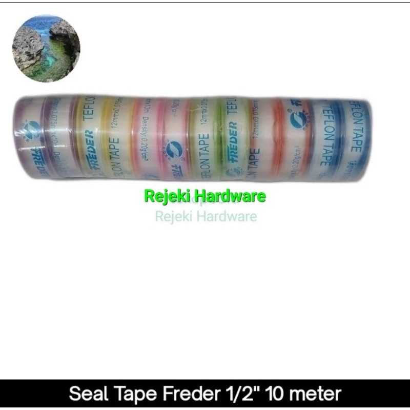 Seal Tape FREDER 1/2 Inch 10 meter Isolasi Kran Siltip Keran