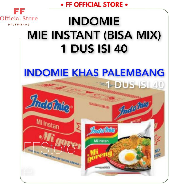 INDOMIE Mie Goreng 1 Dus isi 40 Pcs ALL VARIAN