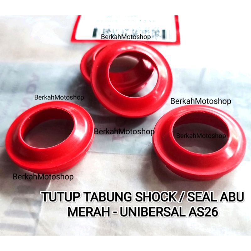 [1PCS] TUTUP BOTTOM SHOCK DEPAN MERAH ALA SHOCK DEPAN LCM SUSPENSION AS 26 PNP BEAT VARIO SCOOPY PCX
