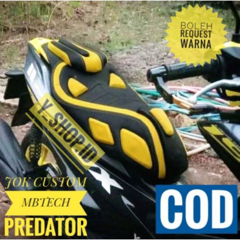 Jok Motor Custom Variasi Yamaha Aerox 125 155 Pnp Model Retro Predator Mbatech