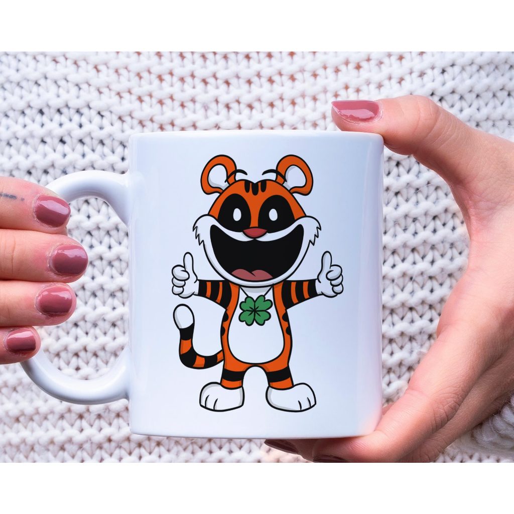 Mug Gelas Gambar Tiggy Tigers Poppy Playtime 3