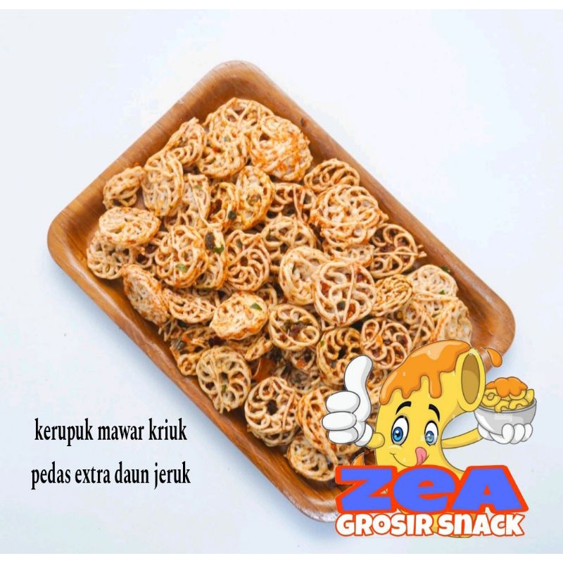 

seblak kering keriuk kerupuk mawar extra daun jeruk 1kg