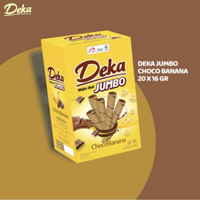 

DEKA WAFER ROLL CHOCO BANANA JUMBO 20x16 GR