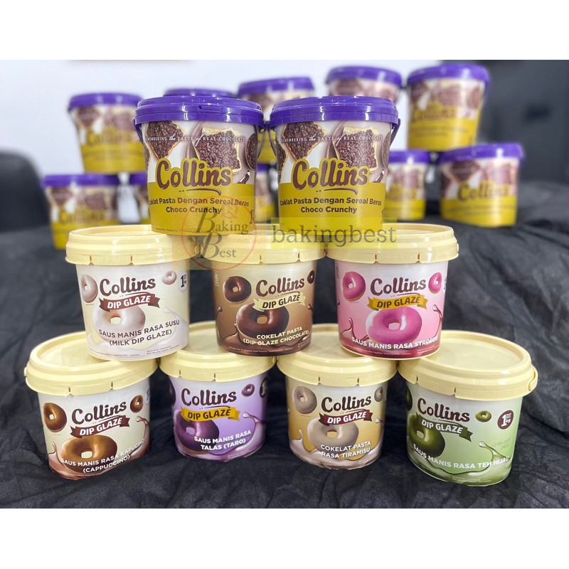 

COLLINS 1 KG BARU !!! Choco Crunchy dan Dip Glaze Selai Halal BPOM RI LENGKAP RASA !!!