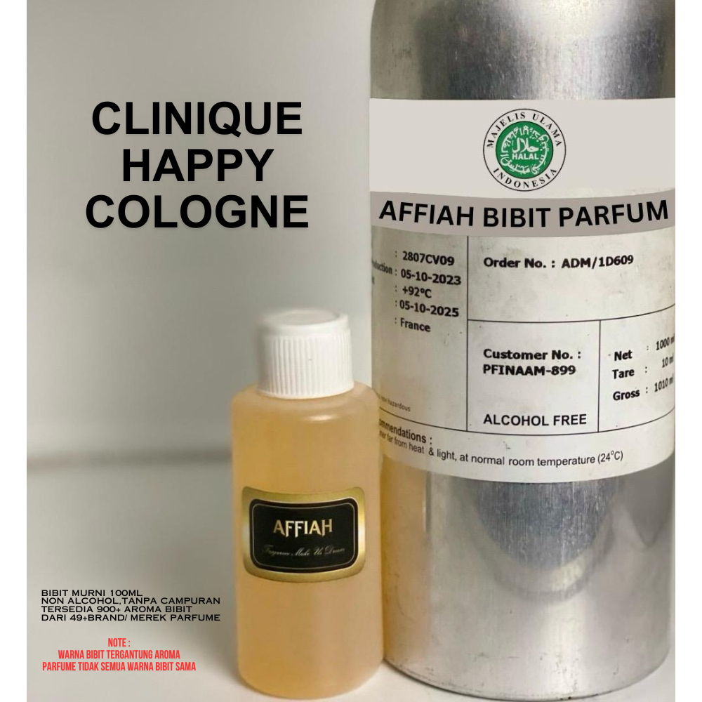 BIBIT PARFUM MURNI TANPA ALKOHOL CLINIQUE HAPPY COLOGNE FOR MAN 100ml ORIGINAL REPACK
