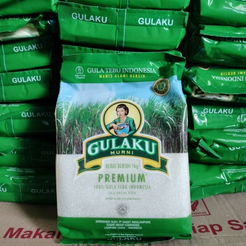 

Gulaku 1 kg Gula Tebu Indonesia gula pasir GULAKU HIJAU / KUNING murni Premium