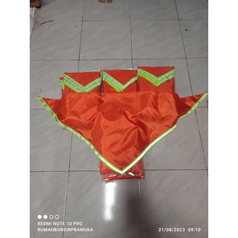 scraf murah/scraf pramuka/scraf grosir/scraf kegiatan/scraf dasar oren/scraf keren