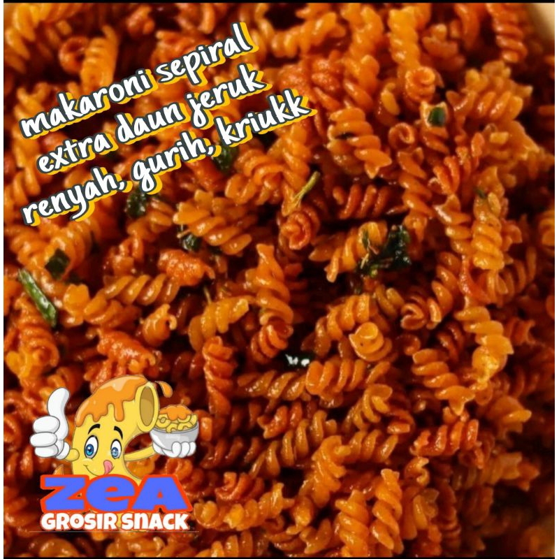

makaroni sepiral kriuk pedas extra daun jeruk 100gr