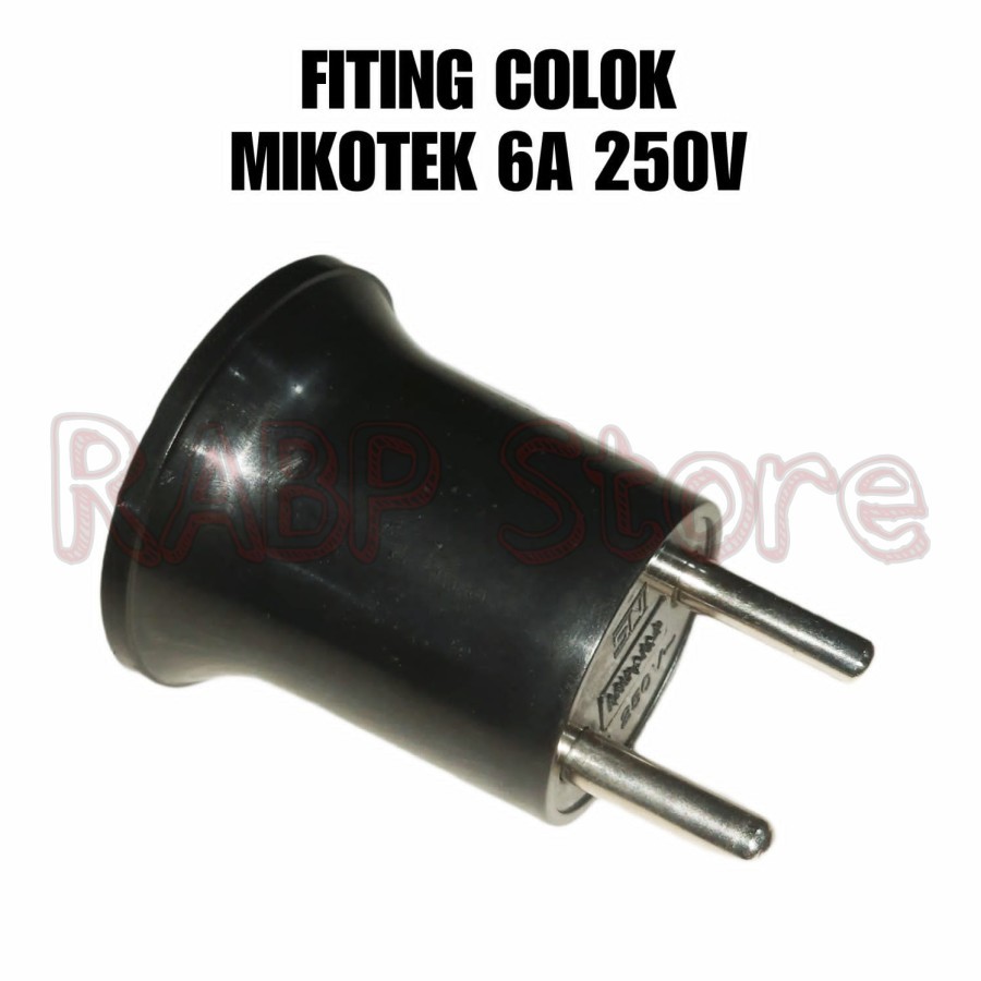 FITING COLOK MIKOTEK 6A 250V - FITTING LAMPU COLOK MIKOTEK 6A 250V