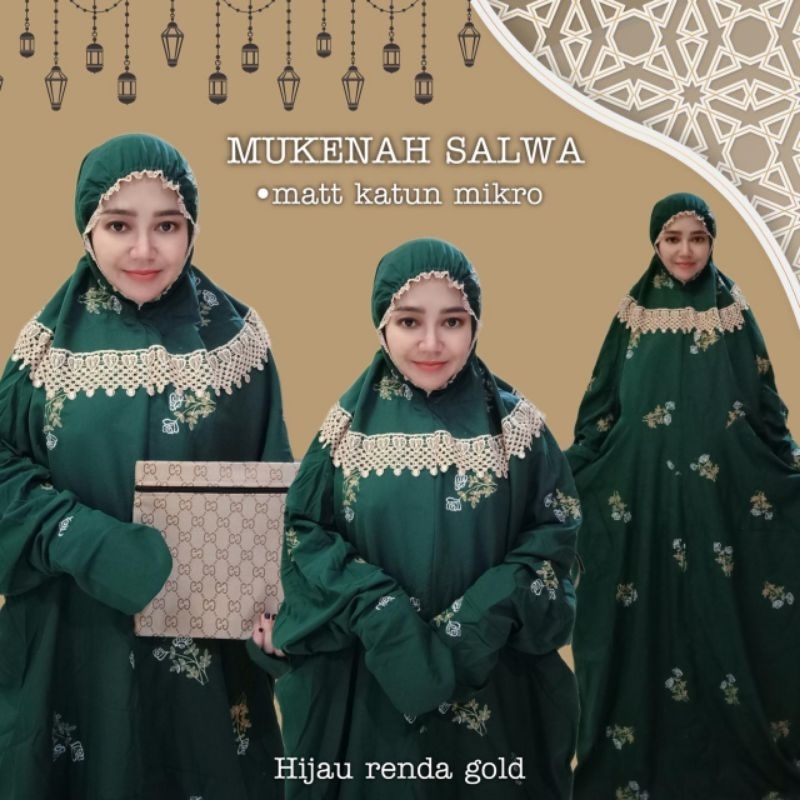 Mukena Terusan Dewasa Salwa Katun Mikro