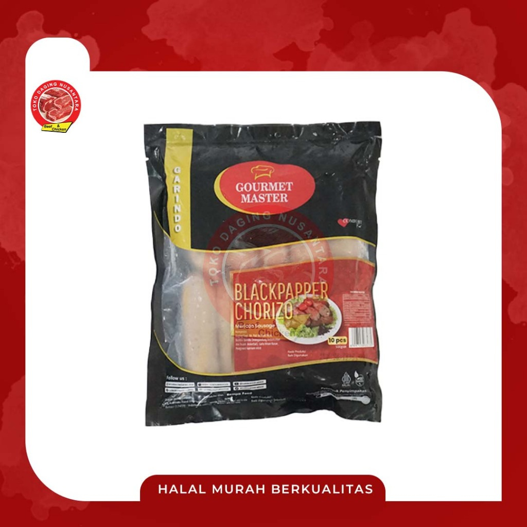 

GOURMET MASTER SAUSAGE CHORIZO BLACKPAPER 500 GR