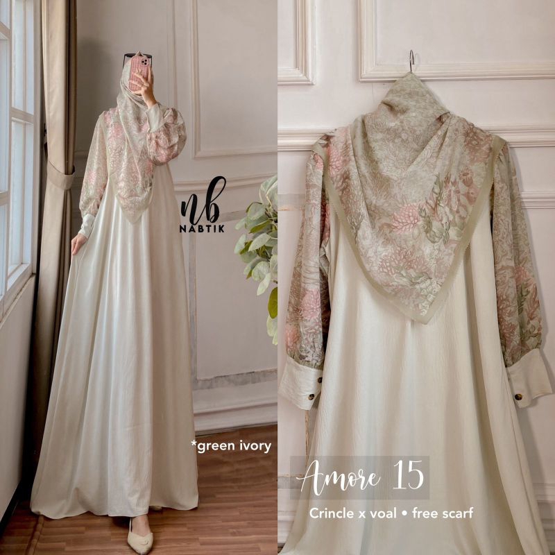 AMORE #15 NEW MOTIF GAMIS BY NABTIK (ORI)