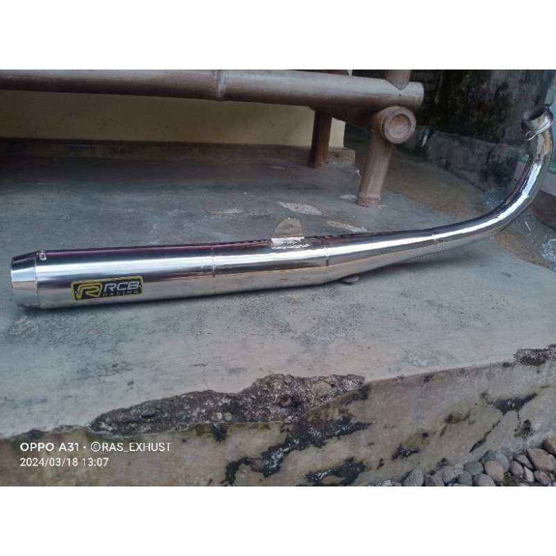 KNALPOT STANDAR RACING RCB CROOM RX KING