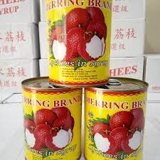 

(SATUAN) HERRING BRAND Lychee Syrup Buah Leci Sirup Kaleng OJOL ONLY