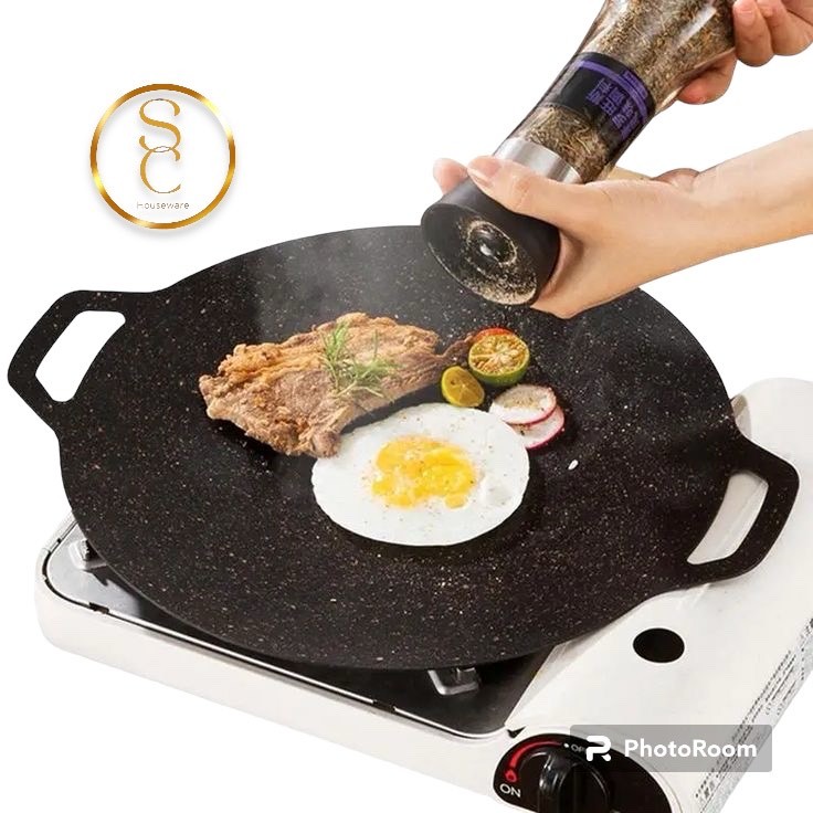 [ DISKON VOUCHER s/d 80% LIVE XTRA ] Alat Pemanggang / Tempat Pemanggang Piring Bulat 36 dan 38cm | 