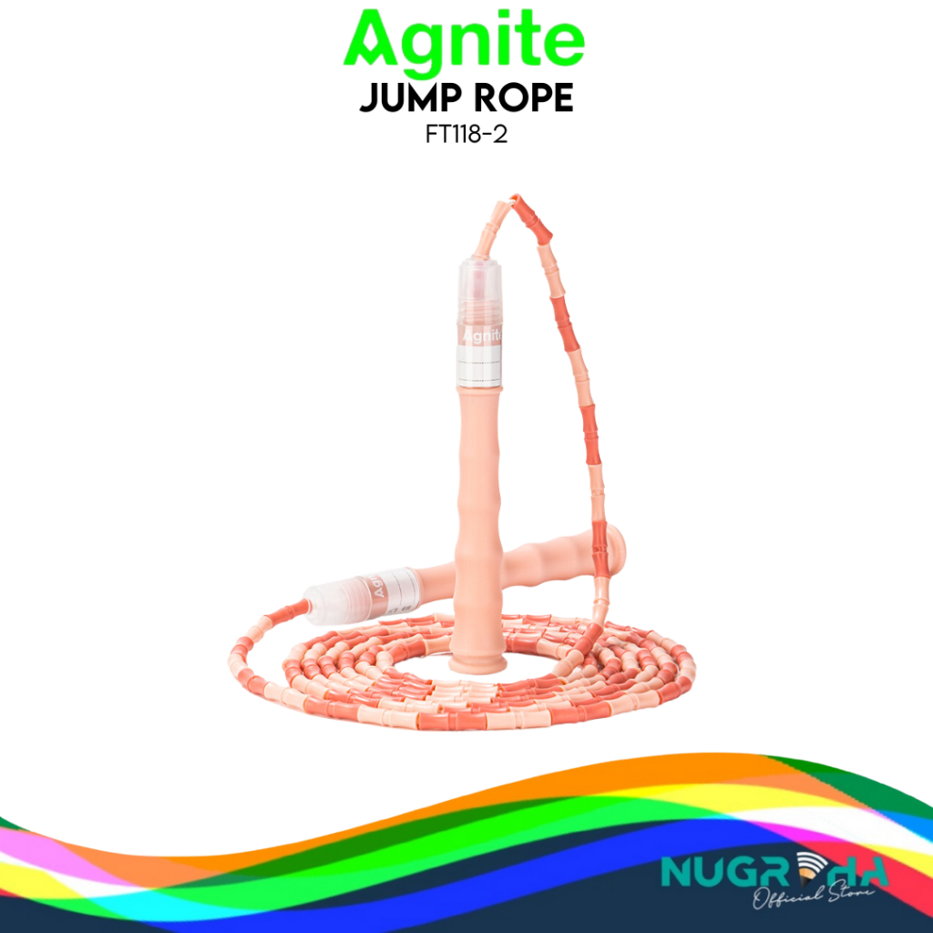 

Agnite Tali Skipping / Lompat Tali / Jump Rope / Skipping Rope 2.8 meter Dapat diadjust FT118