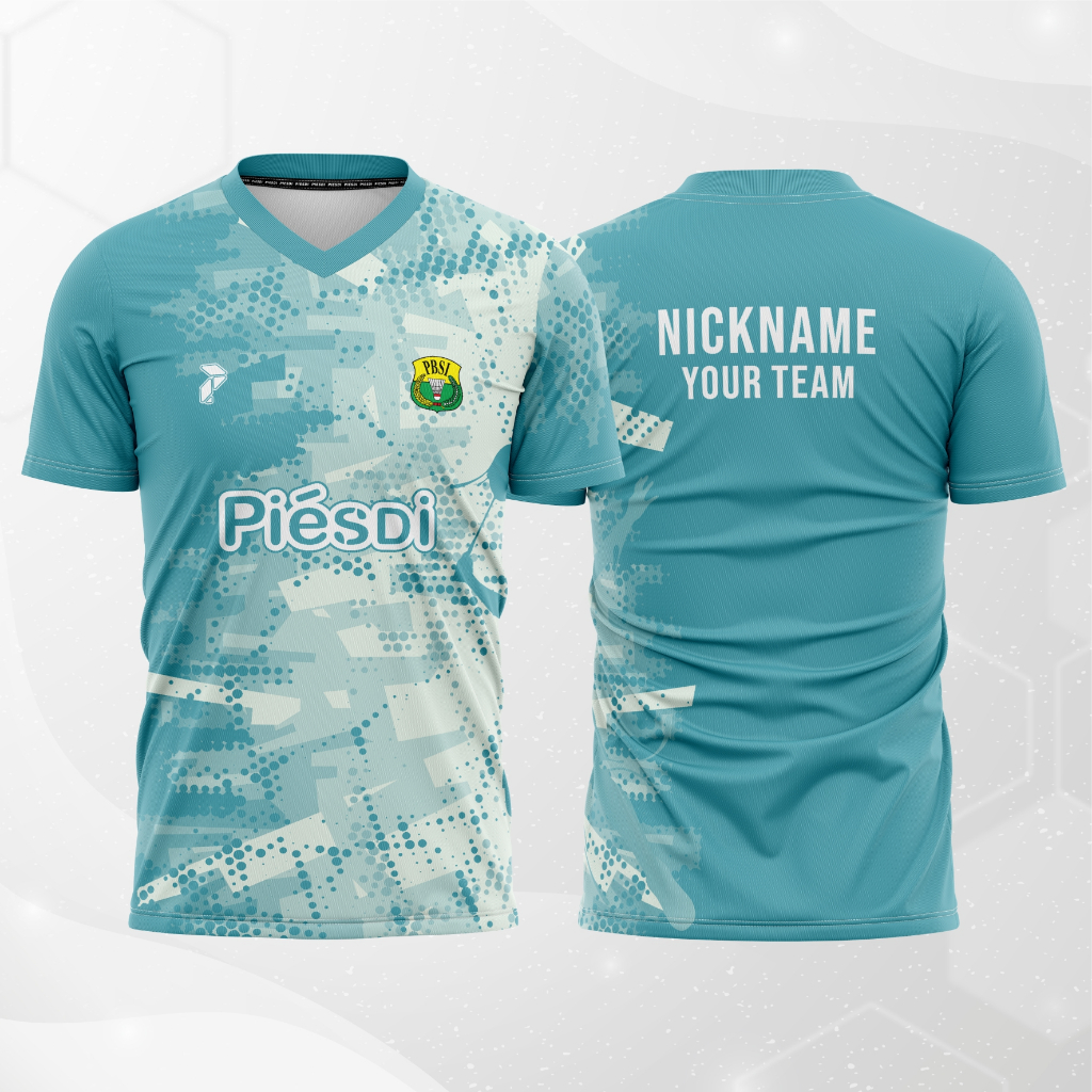 Baju kaos Jersey Badminton Full Printing, FREE Custom Desain, FREE edit nama dan logo