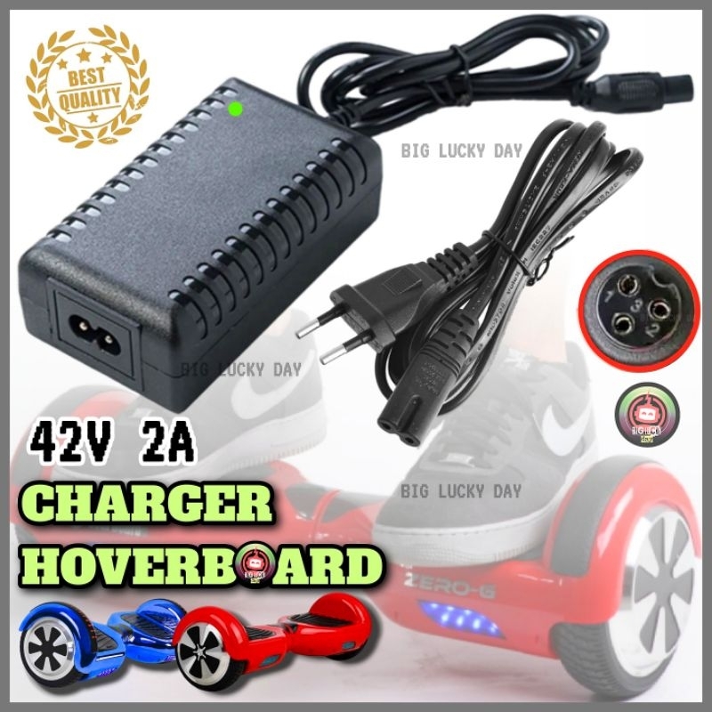 CHARGER HOVERBOARD / MINI SEGWAY A8 / F1 6.5INCH 7INCH 8INCH 10INCH UNIVERSAL 36V OUTPUT 42V 2A CASA