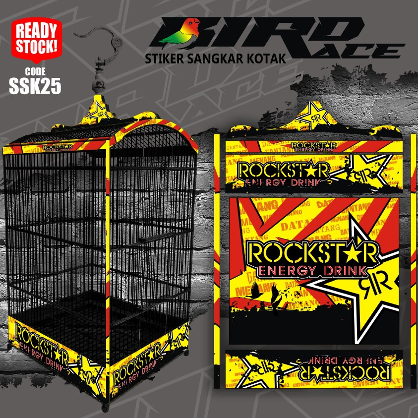 Stiker Decal SANGKAR KOTAK KK No. 1 KK No 2 KK No 3 Sangkar EBOD JAYA Sangkar ORIQ JAYA Sangkar RADJ