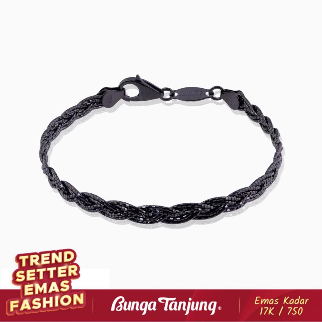 GELANG CHOKER KEPANG A BLACK - EMAS 17K - BUNGA TANJUNG GOLD