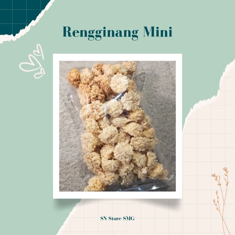 

RENGGINANG MINI BAWANG TERASI/CEMILAN/JAJANAN LEBARAN 200gram