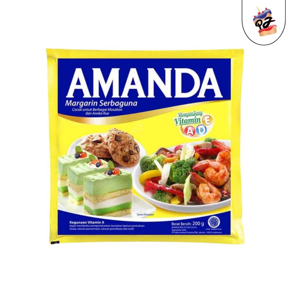 

MARGARIN KUNING AMANDA BIRU 200 GR