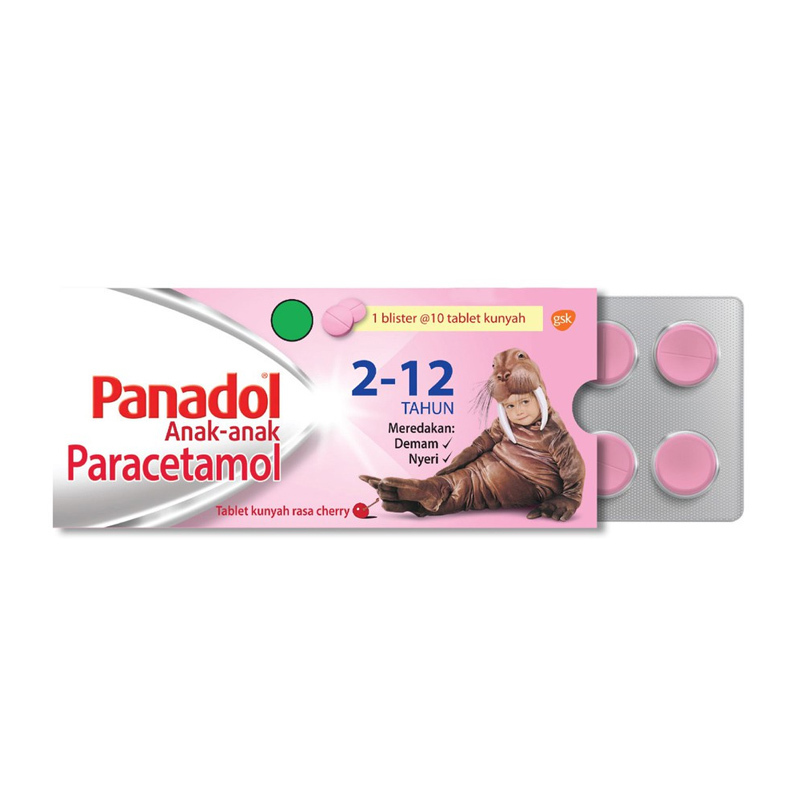 Panadol Anak-Anak 10 Tablet Kunyah