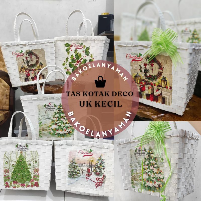 

Tas Kotak Deco Ukuran Sedang/Tas Toples/Tas Hampers