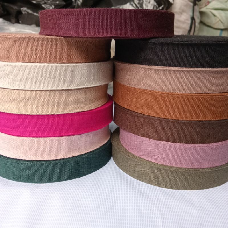 bisban tape katun twill cotton tape canvas,bias tape, bisban katun,pelipit 20 mm