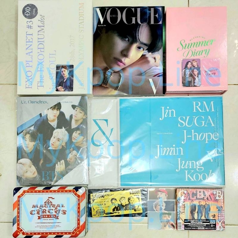 DVD Exordium Vogue V Photobook BTS OT7 Blackpink Summer DIary CBX Magical Circus bLuray Official Jap