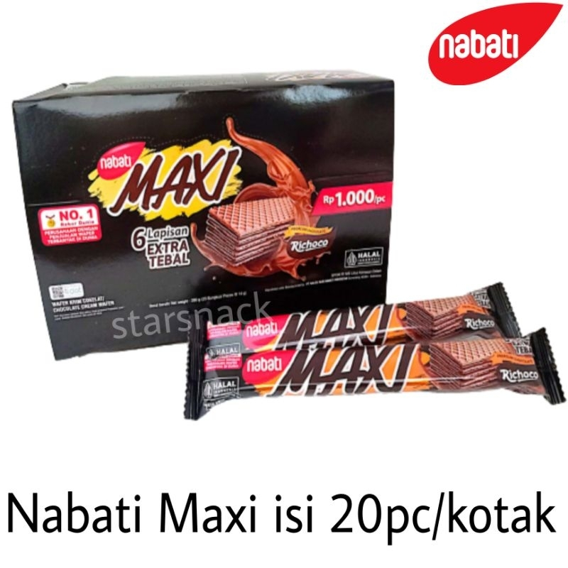 

NABATI MAXI wafer 1 pack isi 20 pcs