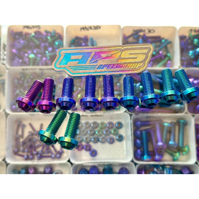 Baut Titanium BIG Head Drat Kasar Baut Kaliper Brembo 4P 4Piston