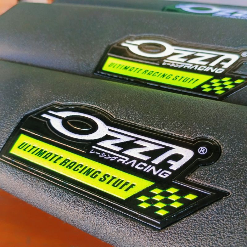 sarung cover kulit jok motor amplas logo ozza racing mika-kulit jok amplas logo amplas