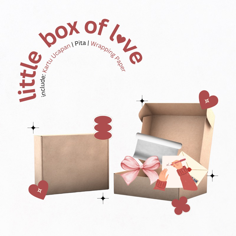 

Little Box Of Love | NAMBAH GIFTBOX (box saja) | Kado