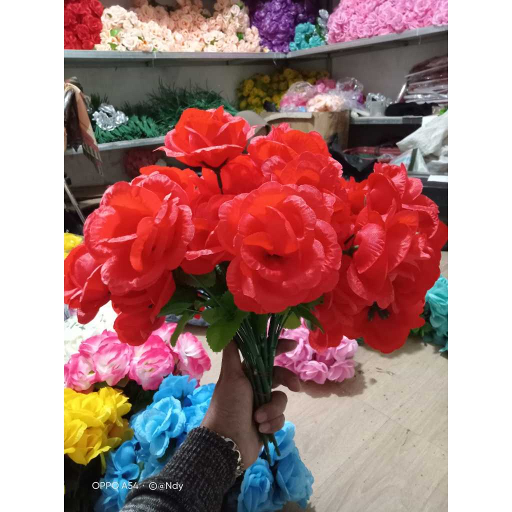 bunga tangkai 5 cabang / lusin